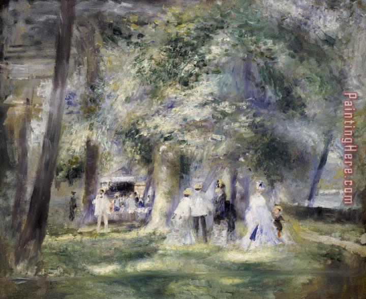 Pierre Auguste Renoir In the Park at Saint-Cloud